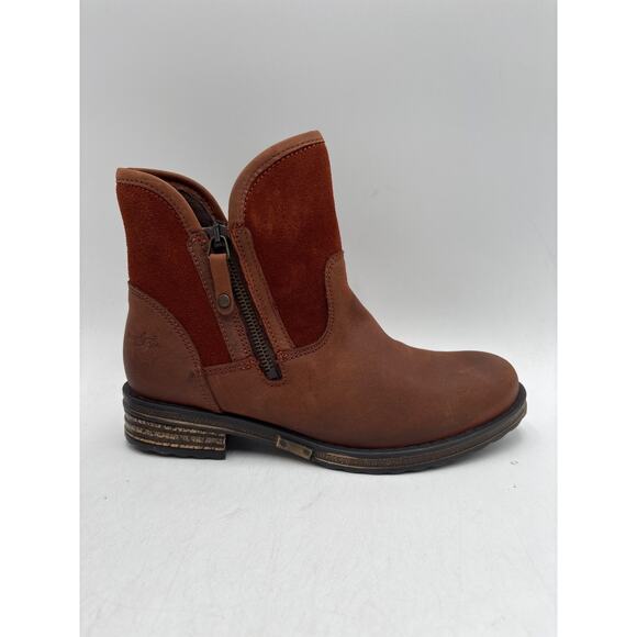 Bos. And Co. STRIVE RUST Women's NEW Suede Zip-Up Ankle Boots Brown EU Size 37 - Picture 4 of 10